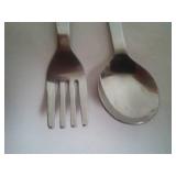 Vintage Mickey mouse first spoon and fork.