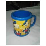Donald Duck Vintage 3D mug / cup rubber and plastic. NICE