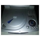 Portable DVD, CD, MP3 player, cord, battery, Case.