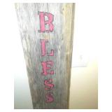 Bless our Home sign - old school.