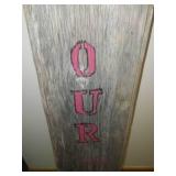 Bless our Home sign - old school.