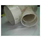 Y PVC 6 inch inside diameter x 4 in. New, Charlotte Pipe & Foundry, schedule 40.