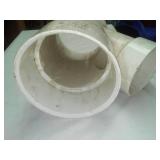 Y PVC 6 inch inside diameter x 4 in. New, Charlotte Pipe & Foundry, schedule 40.