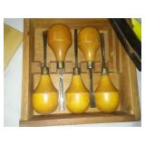 Miller Falls Wood Carving Set - wood box