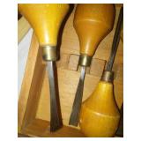 Miller Falls Wood Carving Set - wood box