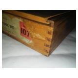 Miller Falls Wood Carving Set - wood box