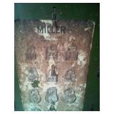 Miller brand retail lock display for Yale & Towne Brand e - extremely rare, antique