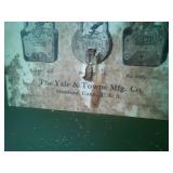 Miller brand retail lock display for Yale & Towne Brand e - extremely rare, antique