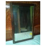 Antique Mirror- rare, beveled glass