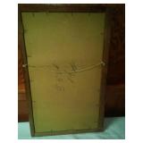 Antique Mirror- rare, beveled glass
