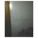 Vintage Print " White Roses " Paul de Longpre