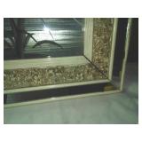 Exotic Bird art & ornate frame,  Vintage.