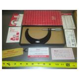 Starrett micrometer 4 inch in box.