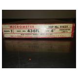 Starrett micrometer 4 inch in box.