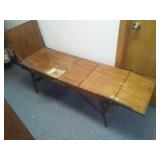 Portable Embalming table 24 x 18 x 8, gorgeous oak.