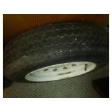2 trailer wheels