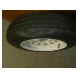 2 trailer wheels