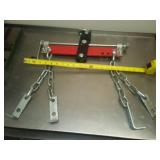 Heavy duty centering support lift