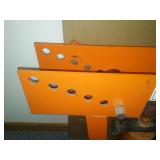 Hydraulic pipe bender with 6 attachments.