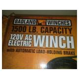 Badlands 120 volt Winch - New in Box. 1500 pound lift