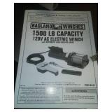 Badlands 120 volt Winch - New in Box. 1500 pound lift