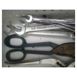 Channel locks, large pliers, combination wrenches & more.