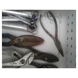 Channel locks, large pliers, combination wrenches & more.