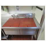 SS Sink Table w/Cabinet 30"X90"X36"