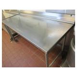 SS Table on Wheels 30"X72"X36"