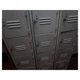 (3) Locker Sections 12"X15"X66"