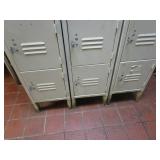 (3) Locker Sections 12"X15"X66"
