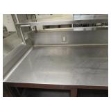 Prep Table w/Full Length Top Warmer, (2) Refrigerated Sections, (3) Warmer Drawers, Sink & Micros Integrated Serving System