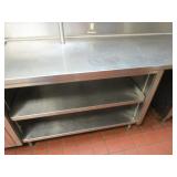 Prep Table w/Full Length Top Warmer, (2) Refrigerated Sections, (3) Warmer Drawers, Sink & Micros Integrated Serving System