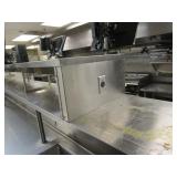 Prep Table w/Full Length Top Warmer, (2) Refrigerated Sections, (3) Warmer Drawers, Sink & Micros Integrated Serving System