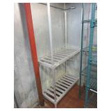 (3) Racks (1) Alum 18"X48"X75" (2) Wire 24"X48"X75" & 24"X42"X75"