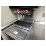 SS Table w/Fountain Pop Dispenser & Sink 108"X30"X36"