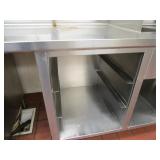 SS Table w/Fountain Pop Dispenser & Sink 108"X30"X36"