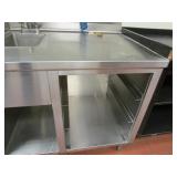 SS Table w/Fountain Pop Dispenser & Sink 108"X30"X36"