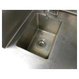 SS Table w/Fountain Pop Dispenser & Sink 108"X30"X36"