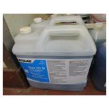 Large Lot of Cleaning Supplies & Rack