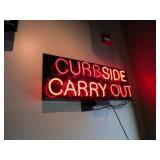 Curbside Carry Out Neon Sign 40"X15"