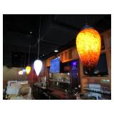 (7) Pendant Lights Various Colors (see pics)