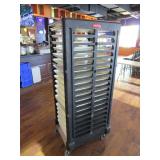 Rubbermaid Cart w/Trays 23"X28"X68"