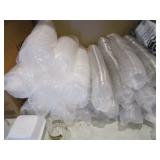 Large Lot of Plastic Containers, Cups & Napkins
