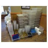 Large Lot of Plastic Food Prep/Storage Containers