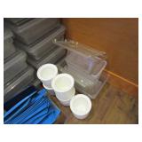 Large Lot of Plastic Food Prep/Storage Containers