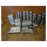 Large Lot of SS Food Prep/Storage Containers