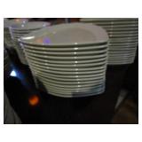 (33) 12" Triangle Stoneware Plates