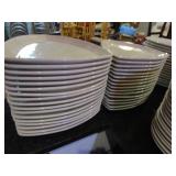 (33) 12" Triangle Stoneware Plates