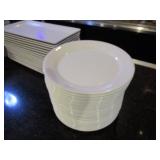 Plates & Bowls (40) 9" Plates (16) 7"X14" Plates (15) 5" Bowls